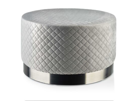 Pufa ENZO 50 x 30 cm szary