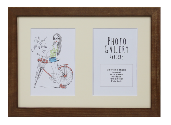 Galeria na zdjęcia drewniana 2 x 10 x 15 cm