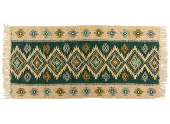 Dywan Kilim 60 x 120 cm zielony