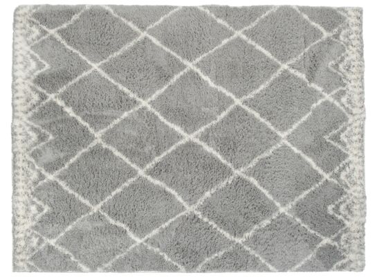 Dywan Light Nano 120 x 160 cm romby biało-szare 5571/GY6-E