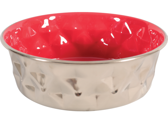 Miska inox DIAMOND 1,8 l czerwona ZOLUX