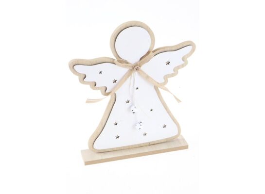 Figurka drewniana anioł 18 x 4,5 x 29 cm mix