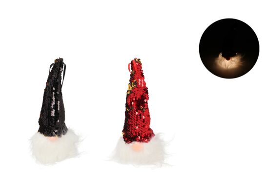 Figurka tekstylna skrzat z led 6 x 20 cm mix