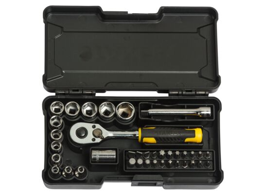 Zestaw nasadek 1/4 37 elementów Stanley