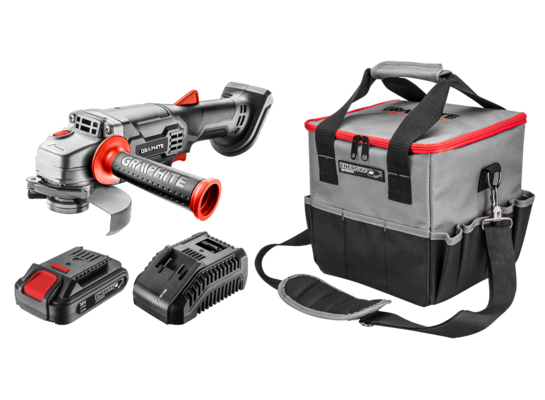 Zestaw E+ szlifierka, torba, ładowarka, akumulator GRAPHITE