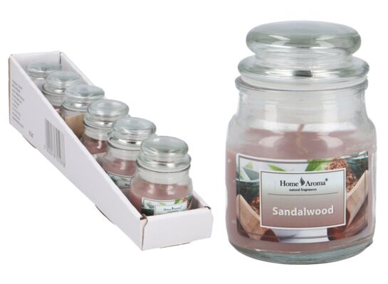 Świeca zapachowa w szkle drewno sandałowe