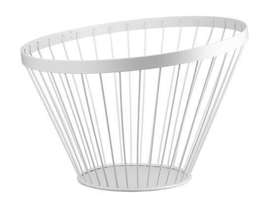 Koszyk metalowy COLLET 20 cm biały