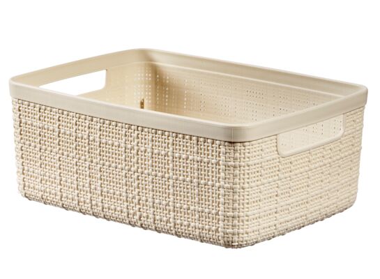 Koszyk prostokątny JUTE 5 l krem