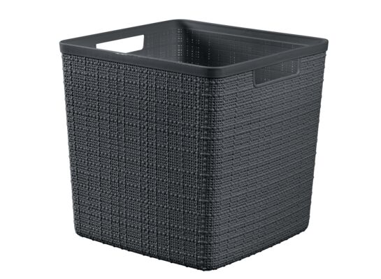 Koszyk kwadratowy JUTE 17 l ciemnoszary