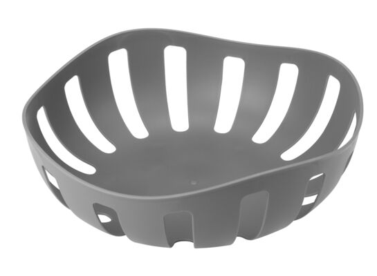 Koszyk okrągły DECOR 26 x 26 cm szary