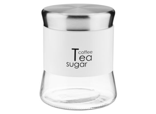 Pojemnik szklany 750 ml GRENO biały