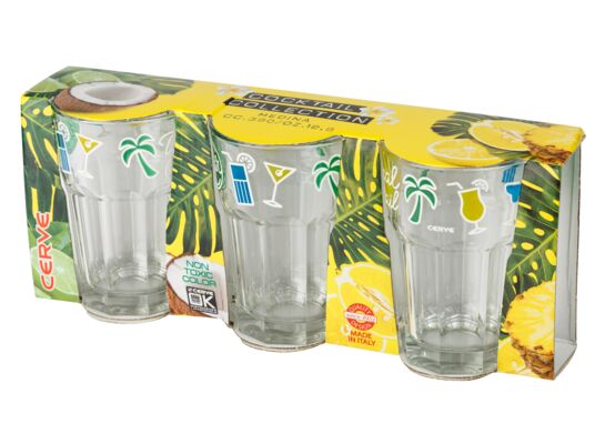 Szklanka wysoka TROPIC 380 ml 3 sztuki