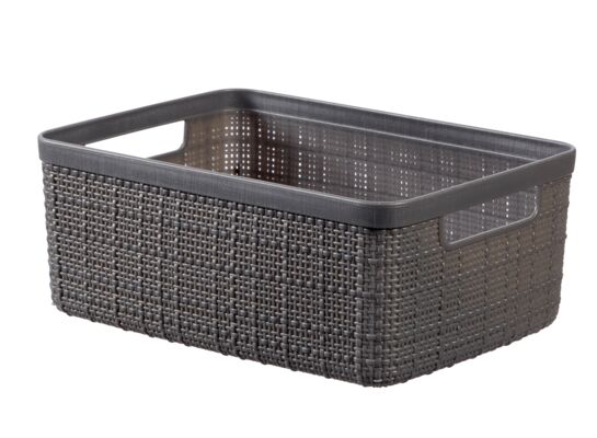 Koszyk prostokątny JUTE 5 l szary ciemny