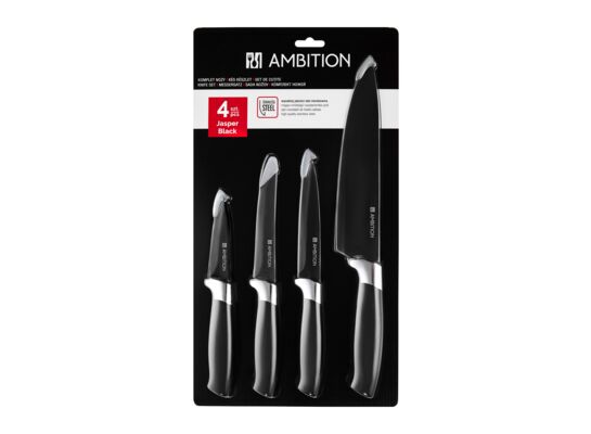 Komplet noży AM-JASPER BLACK 4 sztuki