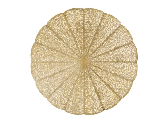 Mata stołowa okrągła PVC AM-GLAMOUR 38 cm złota