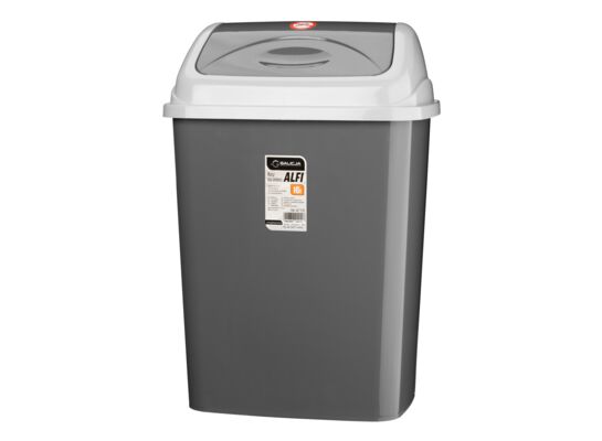 Kosz uchylny ALFI 16 l szary