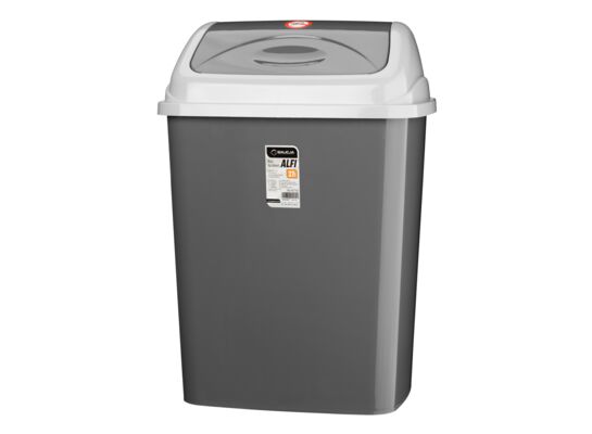 Kosz uchylny ALFI 27 l szary