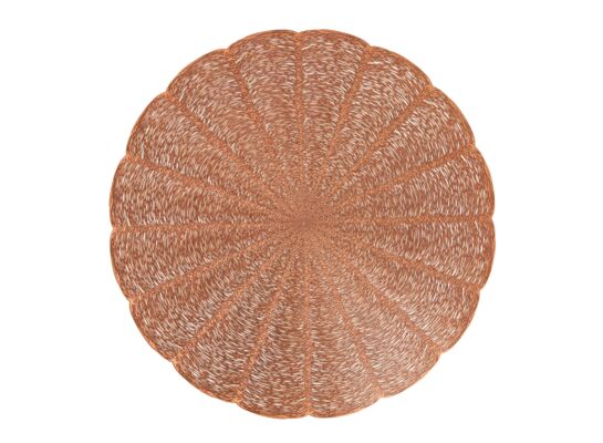 Mata stołowa okrągła PVC AM-GLAMOUR 38 cm miedź