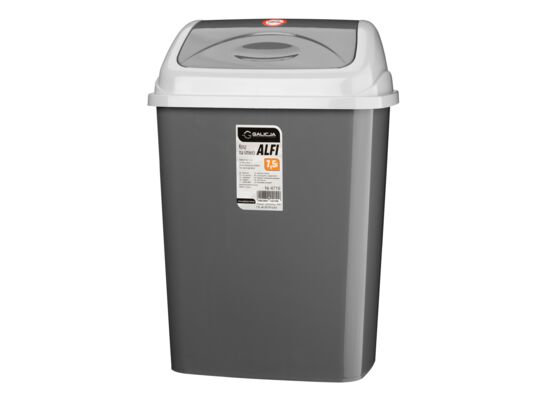 Kosz uchylny ALFI 7,5 l szary