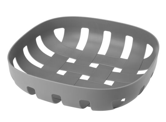 Koszyk kwadratowy DECOR 26 x 26 cm szary