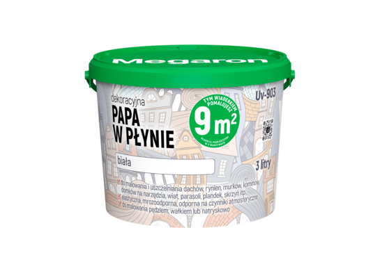 Papa dekoracyjna w płynie Megaron Uv-903 3 l biała