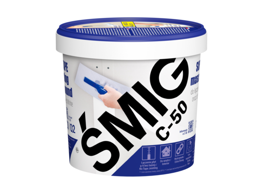 Masa szpachlowa do łączenia płyt g-k ŚMIG C-50 ZBROJONY 1,5 kg