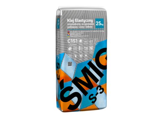 Klej elastyczny C1S1 ŚMIG S-3 25 kg