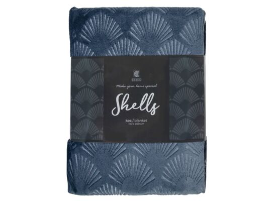 Koc Shells 150 x 200 cm ciemny szary