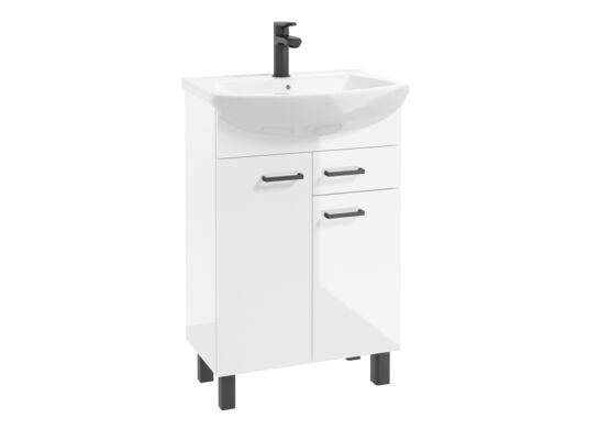 Szafka z umywalką Novelty D50 2D1S 4NN DSM 1560 biała