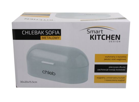 Chlebak Sofia 30 x20 x 15,5 cm biały