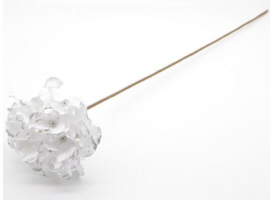 Hortensja welur 60 cm biały