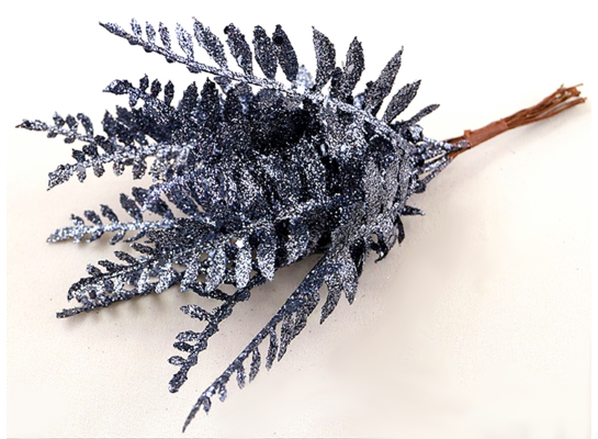 Bukiet liści brokat 22 cm