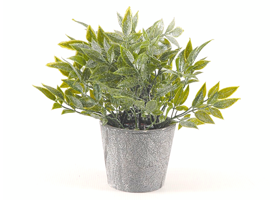 Roślina w doniczce zdobiona brokatem 23 cm