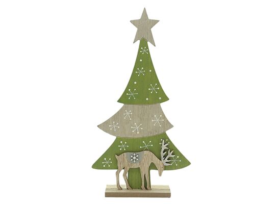 Figurka drewniana Choinka 18,5 cm