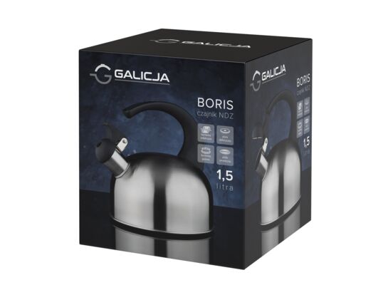 Czajnik nierdzewny BORIS 1,5 l