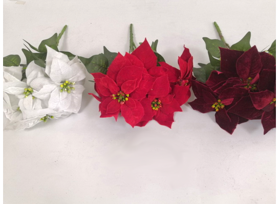 Bukiet poinsecji 46 cm mix