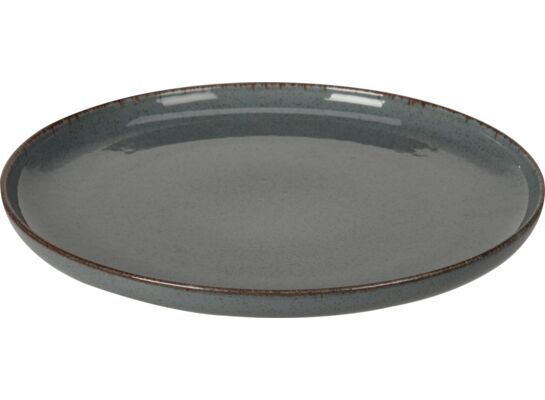 Talerz porcelanowy 24 x 2,5 cm niebieski