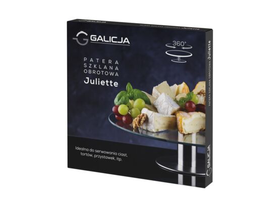 Patera szklana obrotowa JULIETTE 30 cm