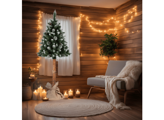 Choinka sztuczna Aspen na pniu 180 cm