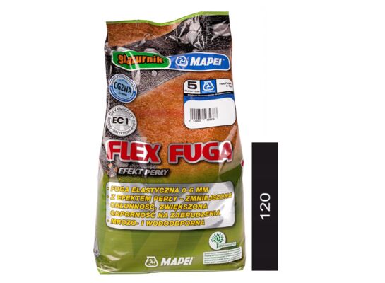Flex fuga N.120 ALU Glazurnik 5 kg czarny Mapei