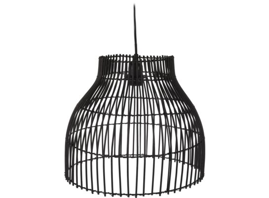 Lampa wisząca bambus 36 x 36 x 30 cm czarna