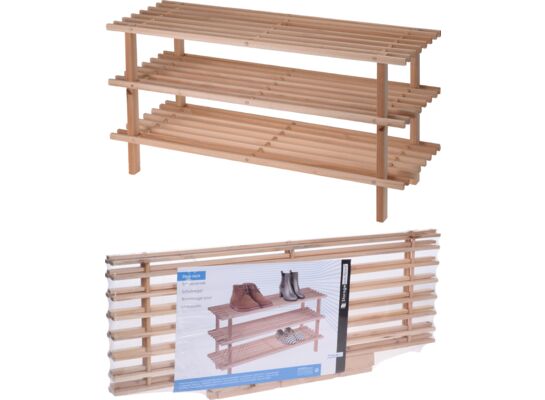 Regał na buty 77 x 26 x 40 cm drewno