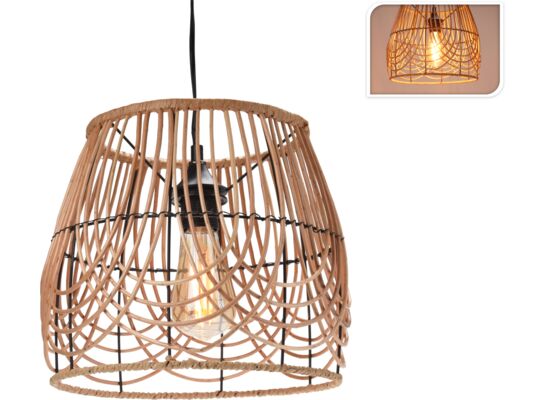 Lampa wisząca rattan 30 x 30 x 26 cm