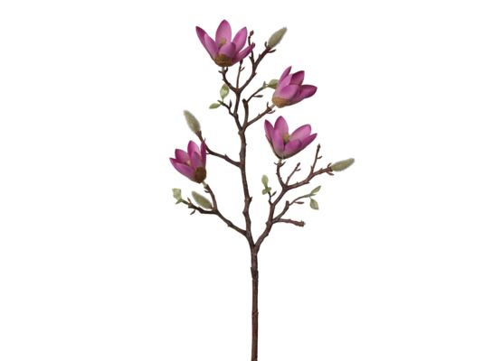 Sztuczny kwiat magnolia fiolet 59 cm fioletowa