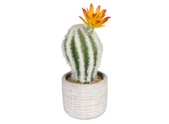 Sztuczny kwiat w doniczce kaktus 1 18 cm