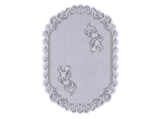 Obrus żakardowy VEGA 110 x 150 cm biały