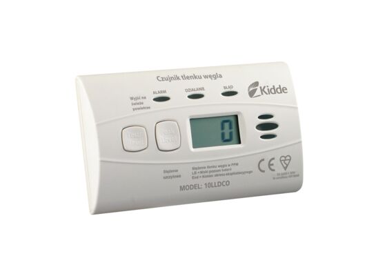 Czujnik czadu z wyświetlaczem i wbudowaną baterią