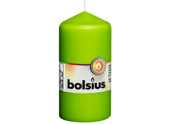 Świeca pieńkowa 12 x 5,8 cm jasnozielony