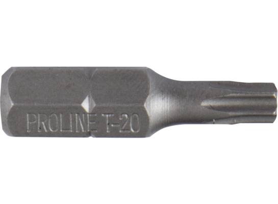 Końcówka 1/4" TORX z otworem T6 l=25 mm 10 sztuk PROLINE