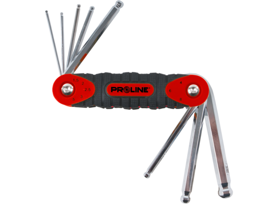 Klucze imbusowe z kulką ze skuwką 1,5-8,0 mm 8 sztuk PROLINE